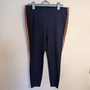 Lauren Ralph Lauren Women's Leggings in Navy and Brown